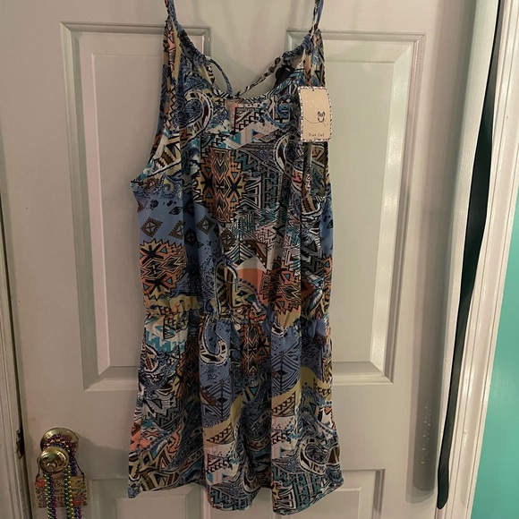 Pink Owl Romper- Large - Picture 2 of 3